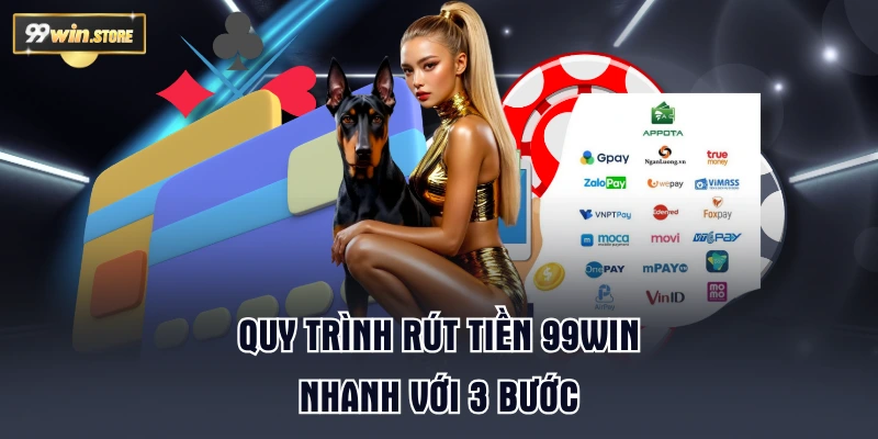Quy trình rút tiền 99WIN nhanh với 3 bước
